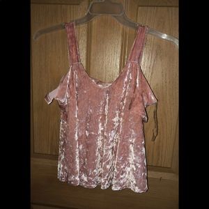 Velvet pink top